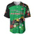 Custom St Kitts and Nevis Cricket Baseball Jersey Tropical Flowers Jersey