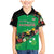 Custom St Kitts and Nevis Cricket Family Matching Mermaid Dress and Hawaiian Shirt Tropical Flowers Jersey