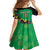 Custom St Kitts and Nevis Cricket Family Matching Puletasi and Hawaiian Shirt Tropical Flowers Jersey