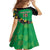 Custom St Kitts and Nevis Cricket Family Matching Tank Maxi Dress and Hawaiian Shirt Tropical Flowers Jersey