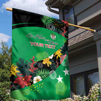 Custom St Kitts and Nevis Cricket Garden Flag Tropical Flowers Jersey