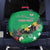 Custom St Kitts and Nevis Cricket Spare Tire Cover Tropical Flowers Jersey