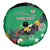 Custom St Kitts and Nevis Cricket Spare Tire Cover Tropical Flowers Jersey
