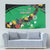 Custom St Kitts and Nevis Cricket Tapestry Tropical Flowers Jersey