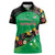 Custom St Kitts and Nevis Cricket Women Polo Shirt Tropical Flowers Jersey