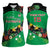 Custom St Kitts and Nevis Cricket Women Sleeveless Polo Shirt Tropical Flowers Jersey