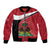 Personalized Haiti Bomber Jacket Flag 1964 Coat Of Arms - Polynesian Style - Wonder Print Shop