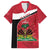 Personalized Haiti Family Matching Off The Shoulder Long Sleeve Dress and Hawaiian Shirt Flag 1964 Coat Of Arms - Polynesian Style - Wonder Print Shop