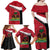 Personalized Haiti Family Matching Off Shoulder Maxi Dress and Hawaiian Shirt Flag 1964 Coat Of Arms - Polynesian Style - Wonder Print Shop