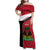 Personalized Haiti Family Matching Off Shoulder Maxi Dress and Hawaiian Shirt Flag 1964 Coat Of Arms - Polynesian Style - Wonder Print Shop