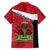Personalized Haiti Family Matching Short Sleeve Bodycon Dress and Hawaiian Shirt Flag 1964 Coat Of Arms - Polynesian Style - Wonder Print Shop