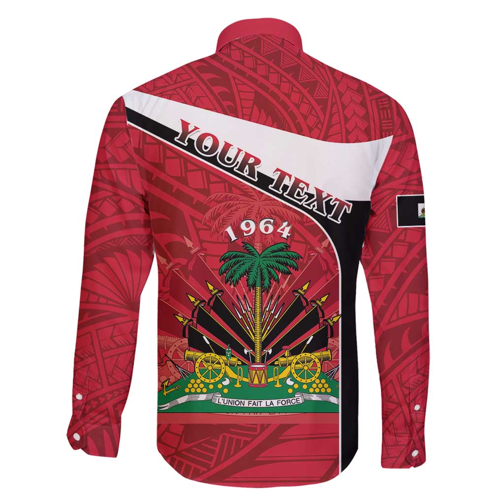 Personalized Haiti Family Matching Summer Maxi Dress and Hawaiian Shirt Flag 1964 Coat Of Arms - Polynesian Style - Wonder Print Shop