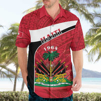 Personalized Haiti Hawaiian Shirt Flag 1964 Coat Of Arms - Polynesian Style - Wonder Print Shop