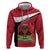 Personalized Haiti Hoodie Flag 1964 Coat Of Arms - Polynesian Style - Wonder Print Shop