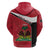 Personalized Haiti Hoodie Flag 1964 Coat Of Arms - Polynesian Style - Wonder Print Shop