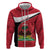 Personalized Haiti Hoodie Flag 1964 Coat Of Arms - Polynesian Style - Wonder Print Shop