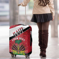 Personalized Haiti Luggage Cover Flag 1964 Coat Of Arms - Polynesian Style - Wonder Print Shop
