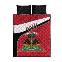 Personalized Haiti Quilt Bed Set Flag 1964 Coat Of Arms - Polynesian Style - Wonder Print Shop