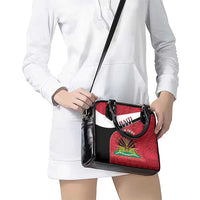 Personalized Haiti Shoulder Handbag Flag 1964 Coat Of Arms - Polynesian Style