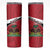 Personalized Haiti Skinny Tumbler Flag 1964 Coat Of Arms - Polynesian Style - Wonder Print Shop