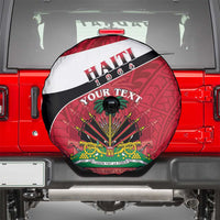 Personalized Haiti Spare Tire Cover Flag 1964 Coat Of Arms - Polynesian Style - Wonder Print Shop