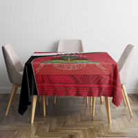 Personalized Haiti Tablecloth Flag 1964 Coat Of Arms - Polynesian Style - Wonder Print Shop