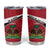 Personalized Haiti Tumbler Cup Flag 1964 Coat Of Arms - Polynesian Style - Wonder Print Shop
