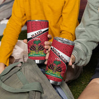 Personalized Haiti Tumbler Cup Flag 1964 Coat Of Arms - Polynesian Style - Wonder Print Shop