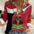 Personalized Haiti Women Casual Shirt Flag 1964 Coat Of Arms - Polynesian Style - Wonder Print Shop