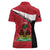 Personalized Haiti Women Polo Shirt Flag 1964 Coat Of Arms - Polynesian Style - Wonder Print Shop