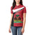 Personalized Haiti Women Polo Shirt Flag 1964 Coat Of Arms - Polynesian Style - Wonder Print Shop
