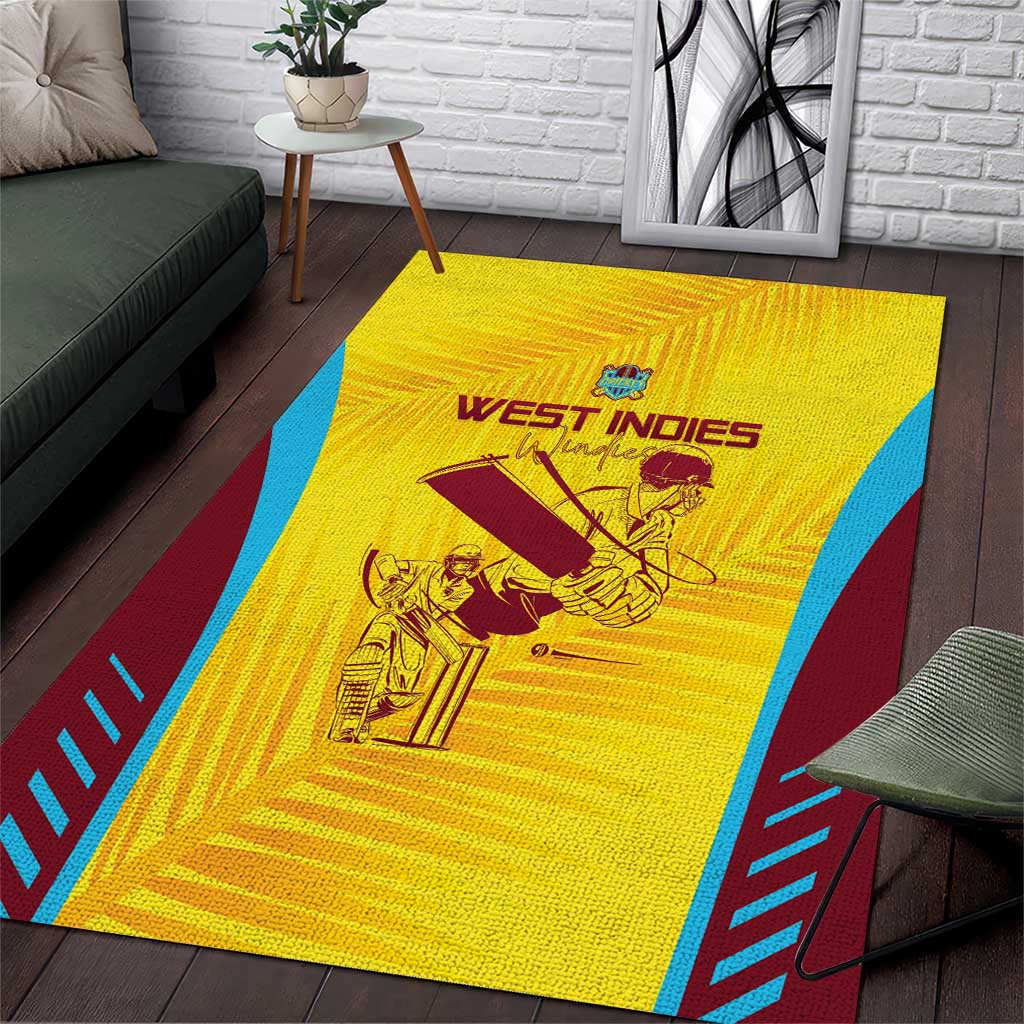 West Indies Cricket Area Rug Go Windies Go - Wonder Print Shop