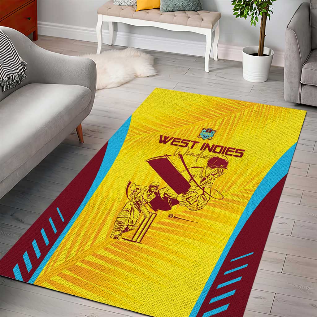 West Indies Cricket Area Rug Go Windies Go - Wonder Print Shop