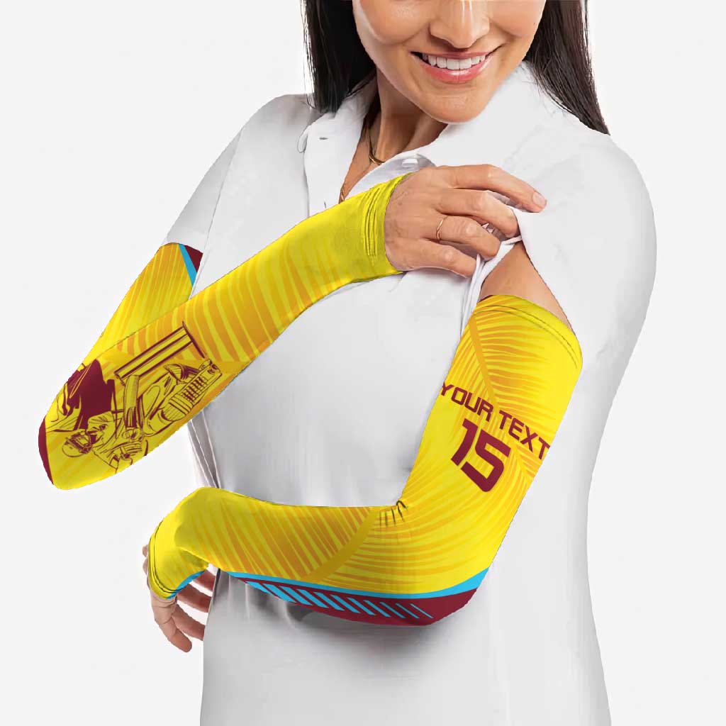 Custom West Indies Cricket Arm Sleeves Go Windies Go - Wonder Print Shop