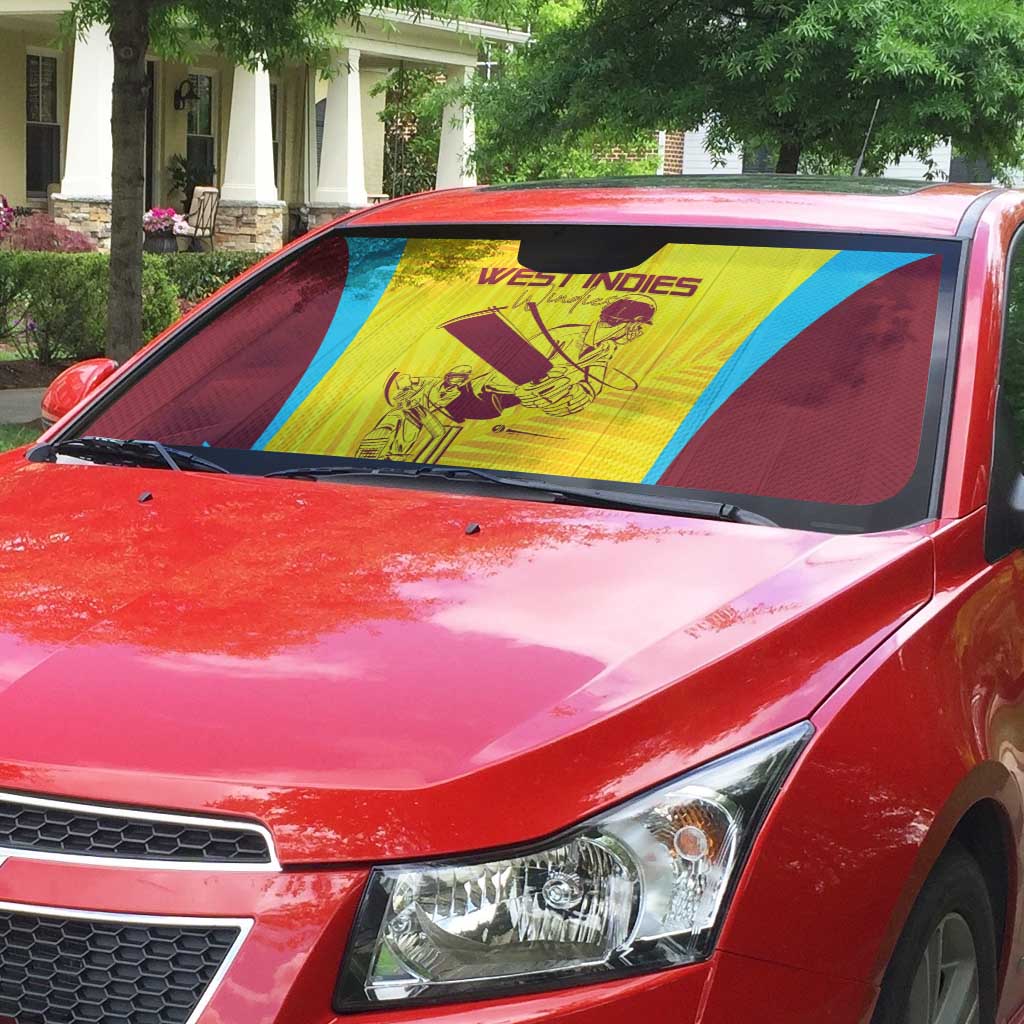 West Indies Cricket Auto Sun Shade Go Windies Go - Wonder Print Shop