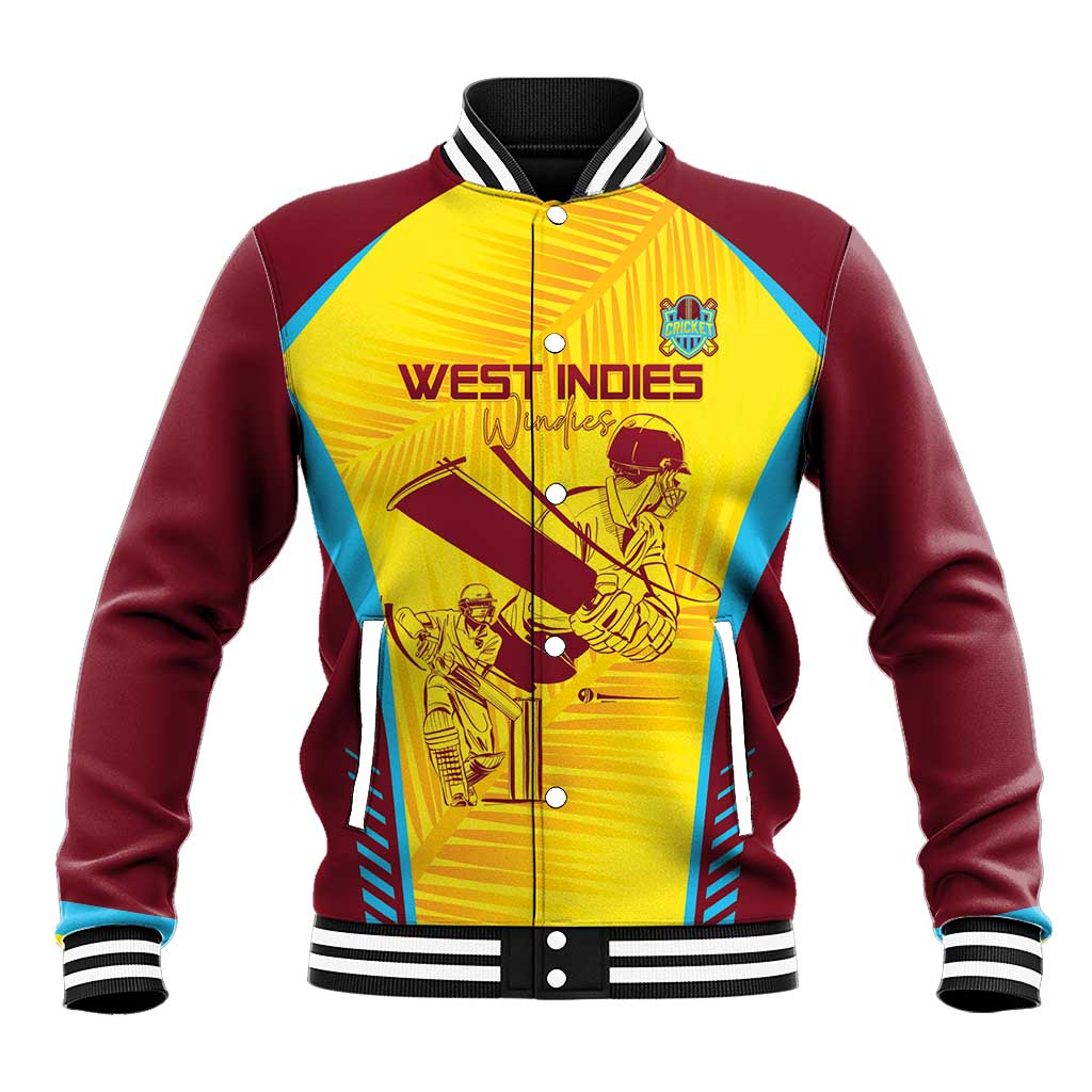 Custom West Indies Cricket Baseball Jacket Go Windies Go - Wonder Print Shop