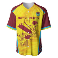 Custom West Indies Cricket Baseball Jersey Go Windies Go - Wonder Print Shop