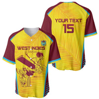 Custom West Indies Cricket Baseball Jersey Go Windies Go - Wonder Print Shop