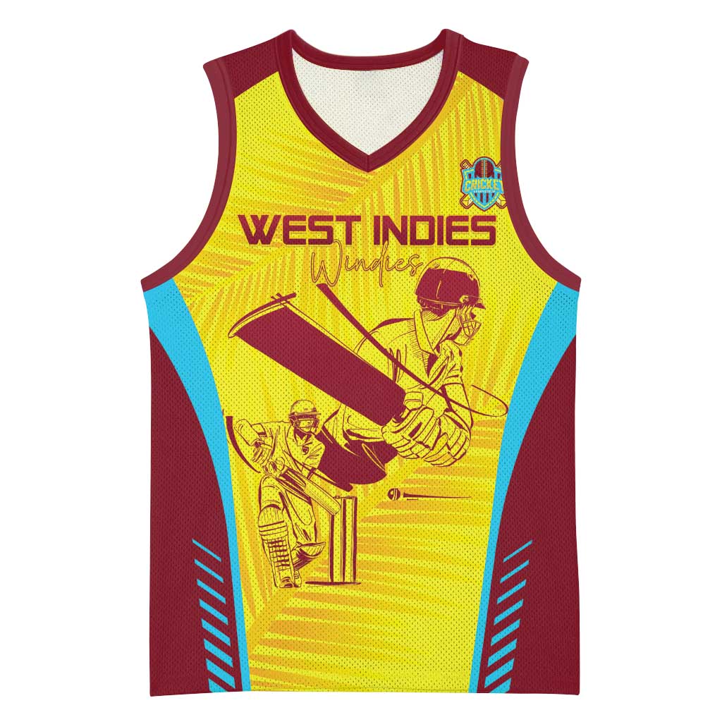 Custom West Indies Cricket Basketball Jersey Go Windies Go - Wonder Print Shop