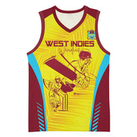 Custom West Indies Cricket Basketball Jersey Go Windies Go - Wonder Print Shop