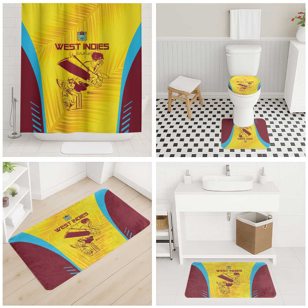 West Indies Cricket Bathroom Set Go Windies Go - Wonder Print Shop