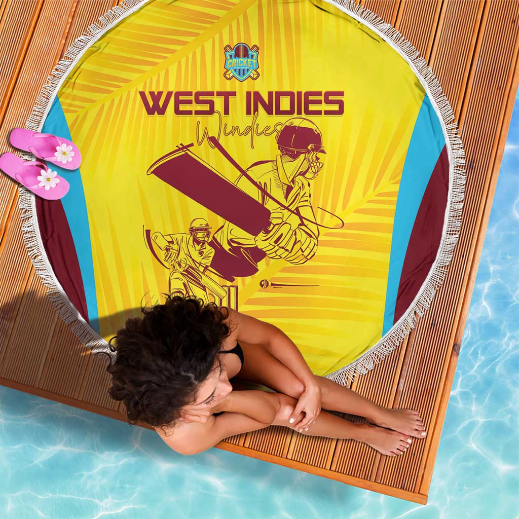 West Indies Cricket Beach Blanket Go Windies Go - Wonder Print Shop