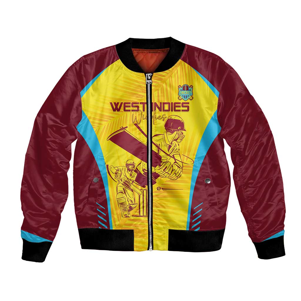 Custom West Indies Cricket Bomber Jacket Go Windies Go - Wonder Print Shop