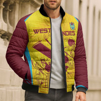 Custom West Indies Cricket Bomber Puffer Jacket Go Windies Go - Wonder Print Shop