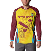 Custom West Indies Cricket Button Sweatshirt Go Windies Go - Wonder Print Shop