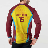 Custom West Indies Cricket Button Sweatshirt Go Windies Go - Wonder Print Shop