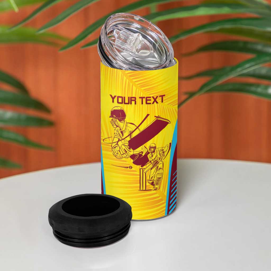 Custom West Indies Cricket 4 in 1 Can Cooler Tumbler Go Windies Go - Wonder Print Shop