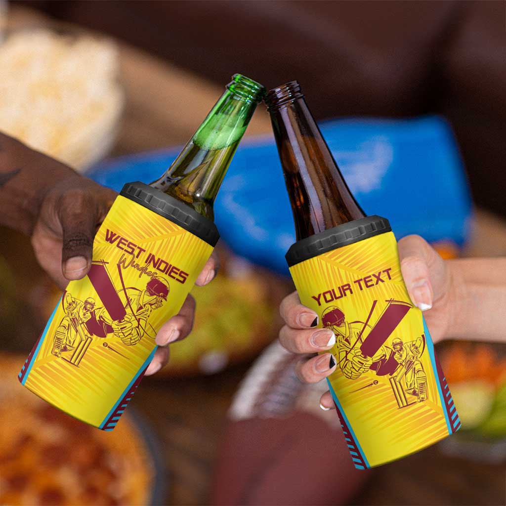 Custom West Indies Cricket 4 in 1 Can Cooler Tumbler Go Windies Go - Wonder Print Shop