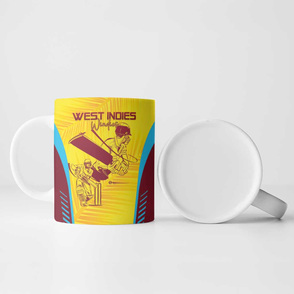 Custom West Indies Cricket Ceramic Mug Go Windies Go - Wonder Print Shop