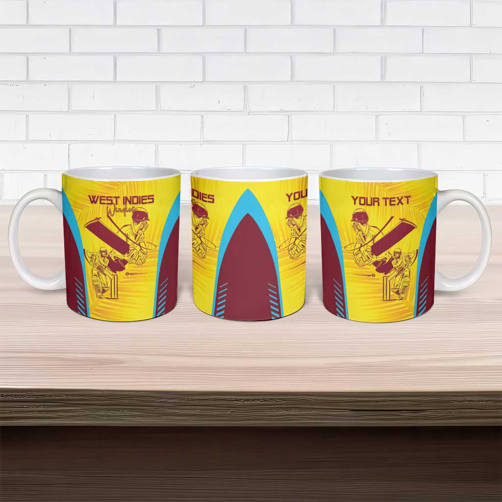 Custom West Indies Cricket Ceramic Mug Go Windies Go - Wonder Print Shop